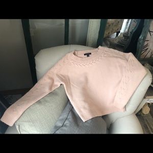 Ann Taylor Pink Wool & Cashmere Sweater